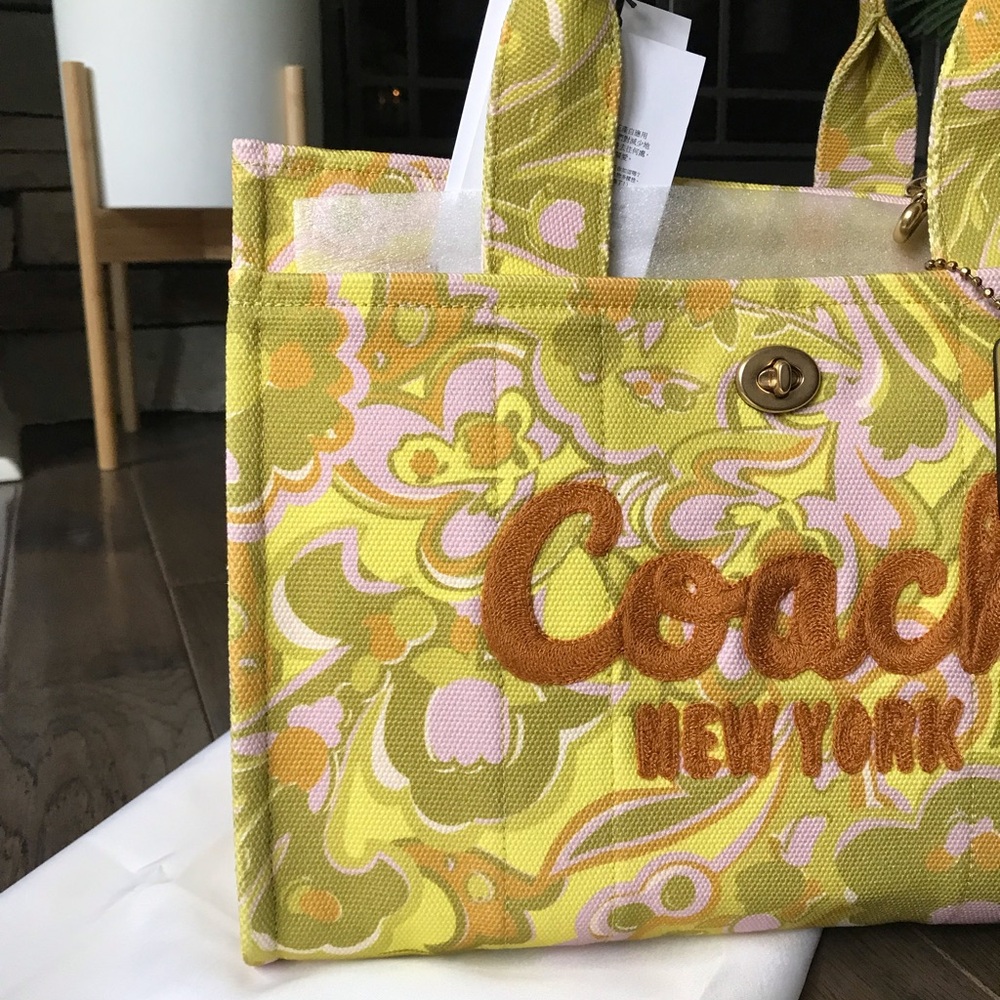 Coach Cargo Tote Crossbody Purse With Paisley Print, NWT - Picture 6 of 16
